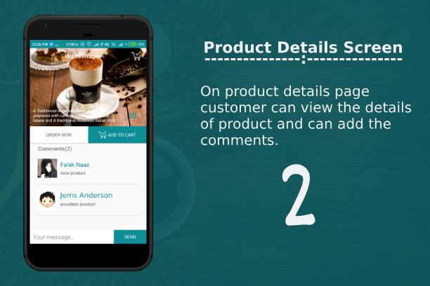 "Coffee House" Android Multipurpose application with Admin Panel and Driver App - 8